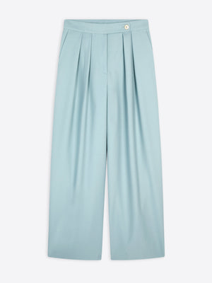 Wide pleated pants