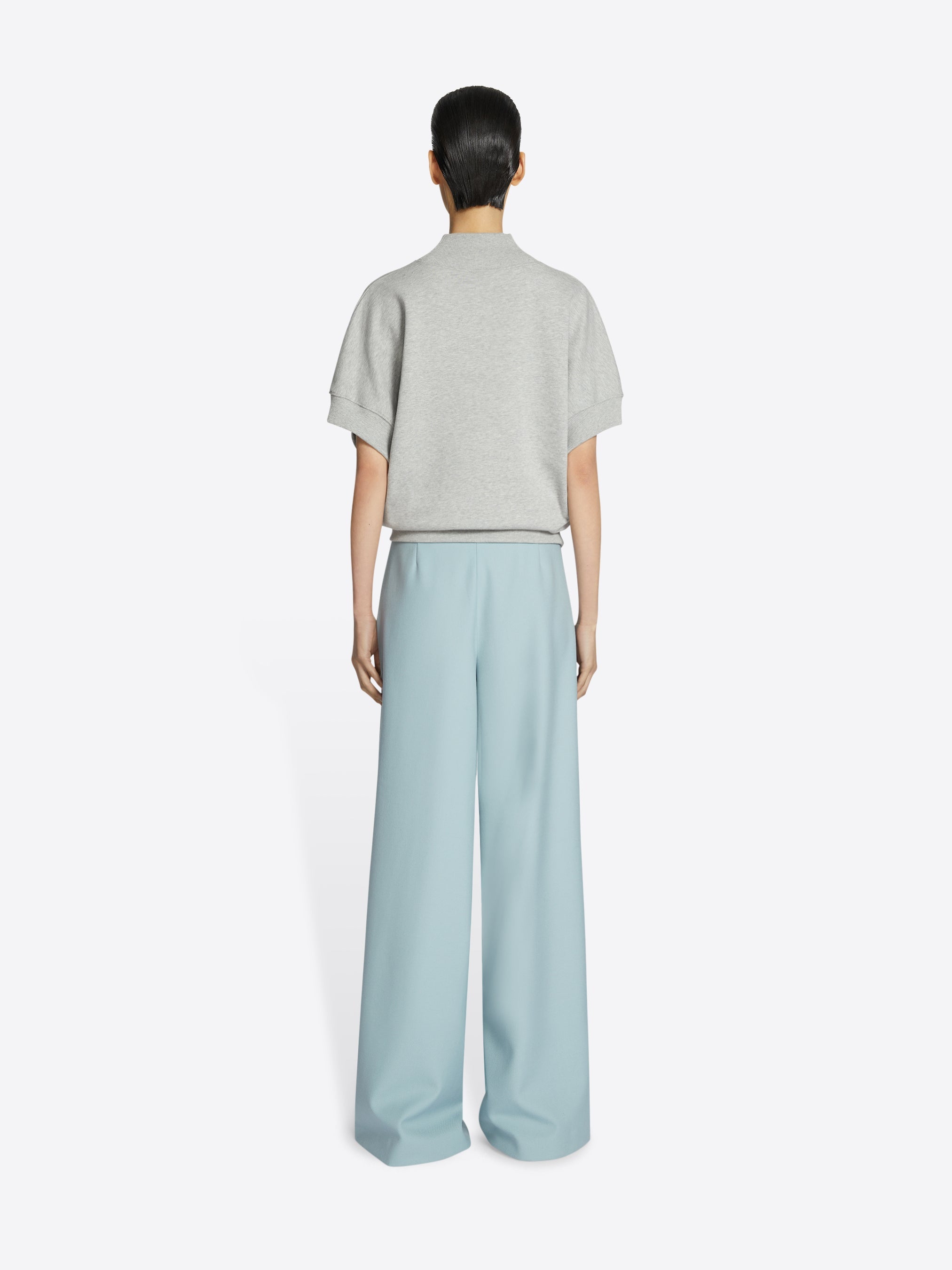 Wide pleated pants