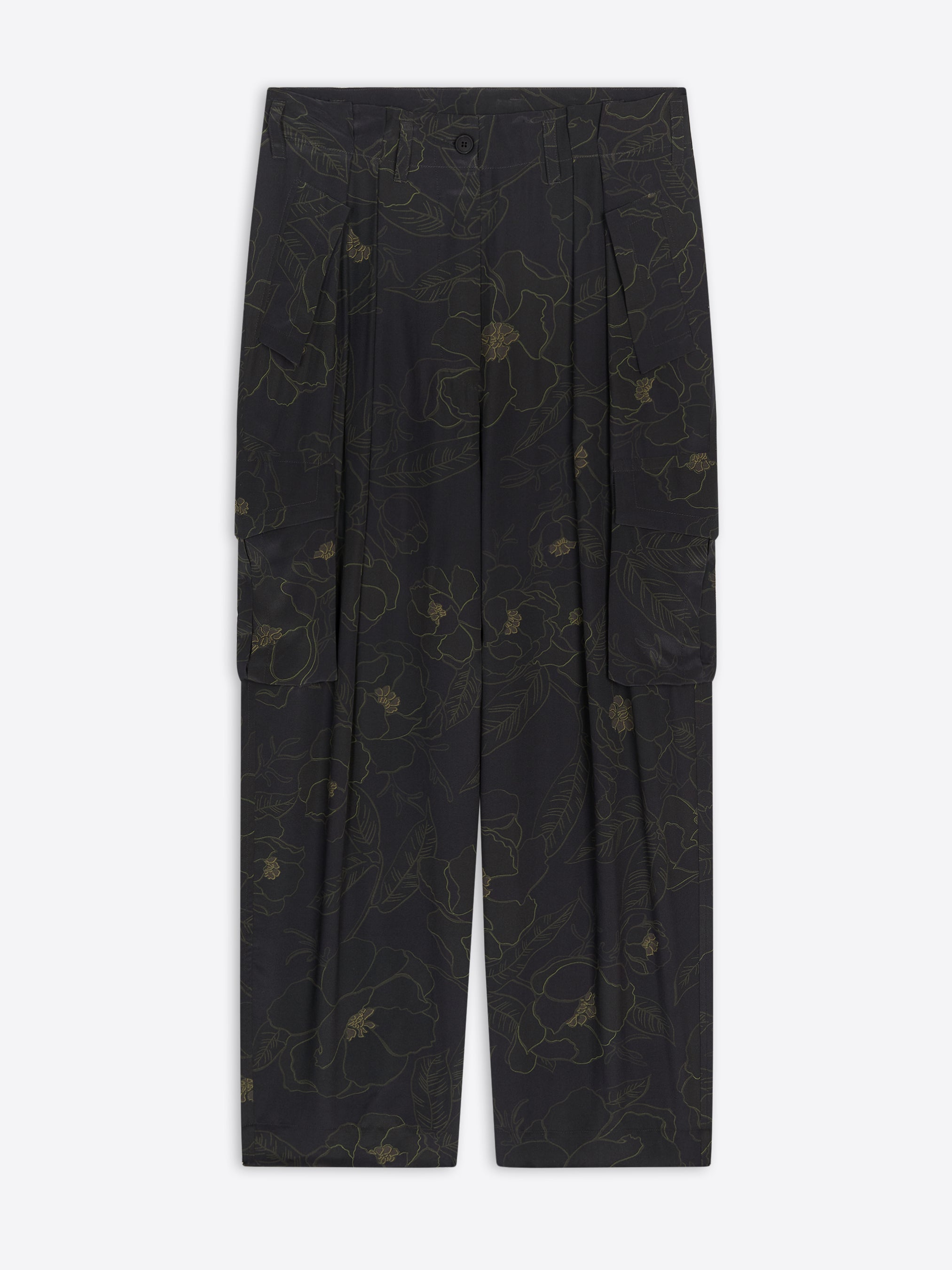 Silk workwear pants