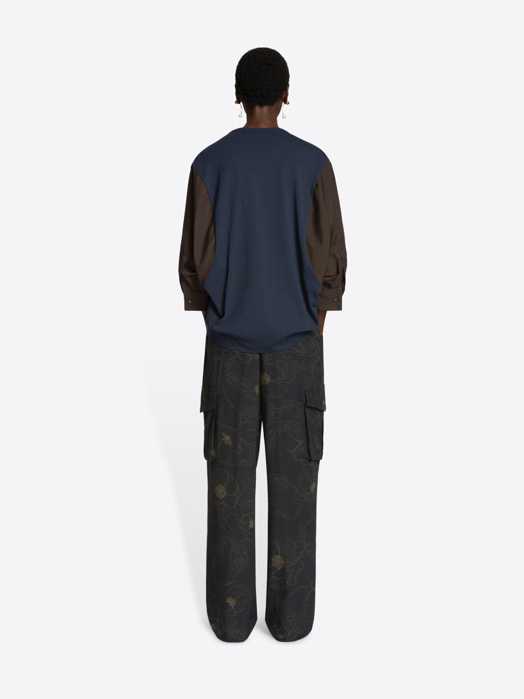 Silk workwear pants