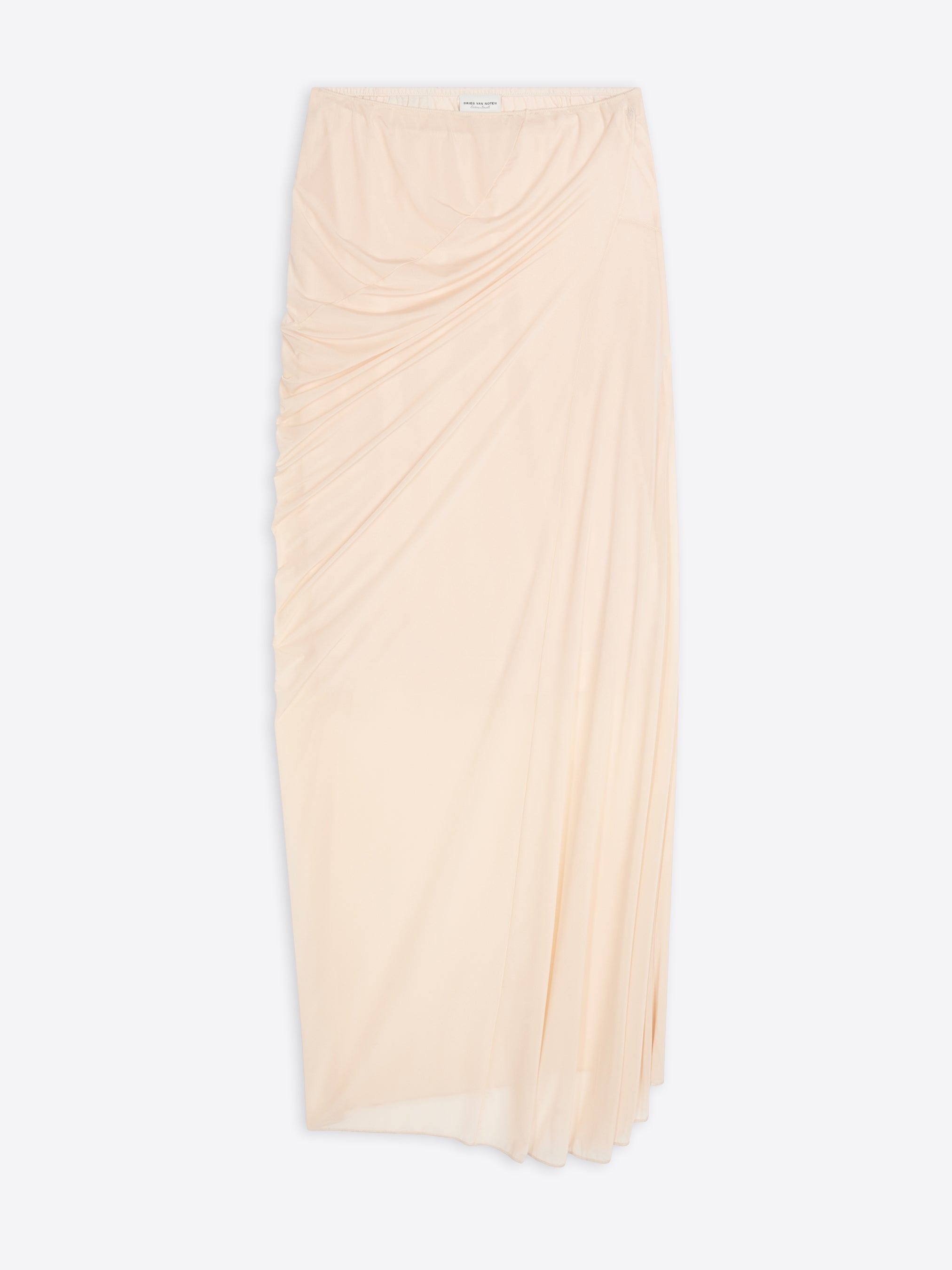 Fitted draped skirt