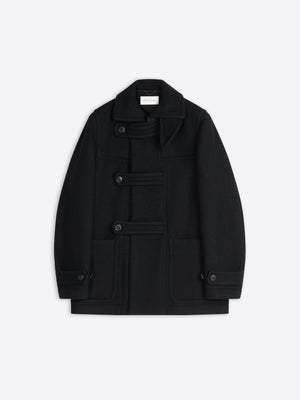 Cropped duffle coat