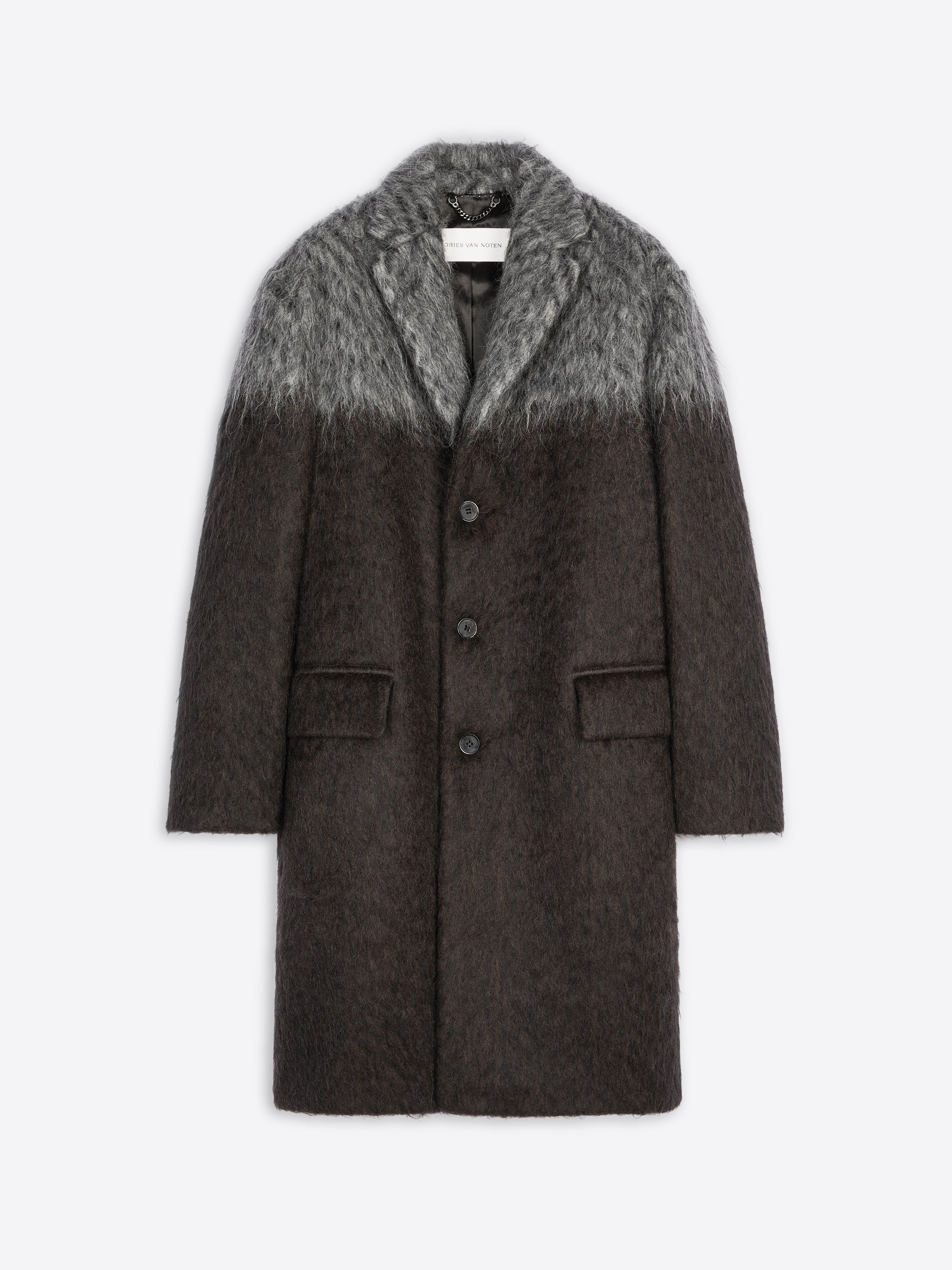 Bicolor mohair coat