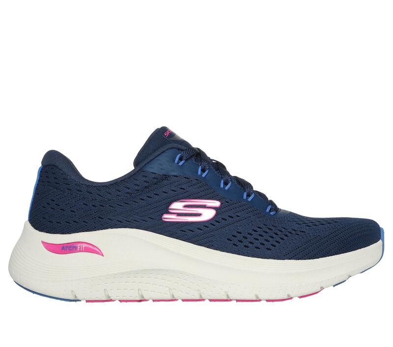 Women's Wide Fit Skechers 150051 Arch Fit 2.0 Big League Trainers