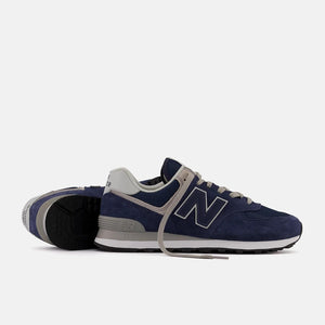 Women's Wide Fit New Balance  ML574EVN Running Trainers - Exclusive - Navy ENCAP