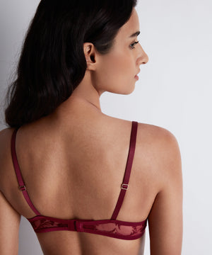 Aubade Magnetic Spell Triangle Bra in Crimson Red