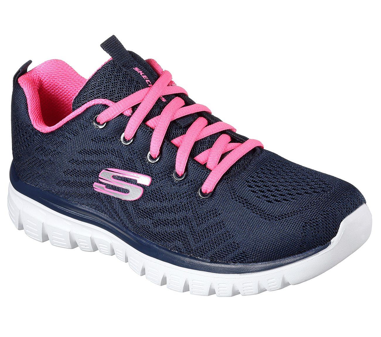 Womens Wide Fit Skechers 12615 Walking Trainers