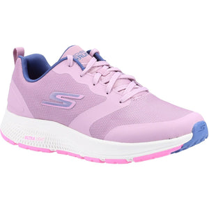 Women's Wide Fit Skechers 128275 GO RUN Consistent Lunar Night Trainers - Mauve