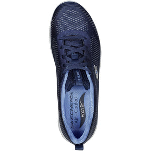 Women's Wide Fit Skechers 104390 Arch Fit Refine Classy Doll Trainers -Navy