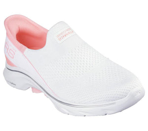 Women's Wide Fit Skechers 125231 Slip-ins Go Walk 7 Mia Trainers