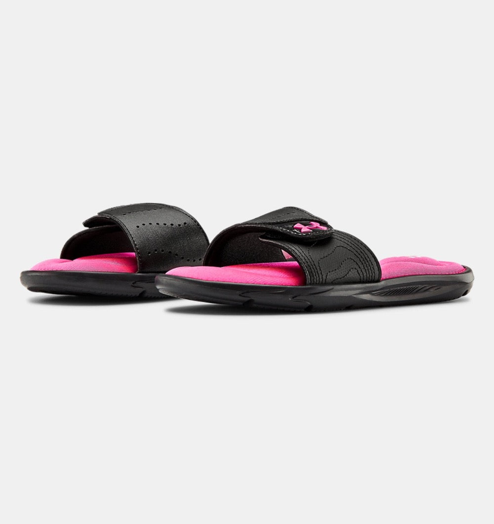 Under Armour Big Girls Ignite IX Slides Black