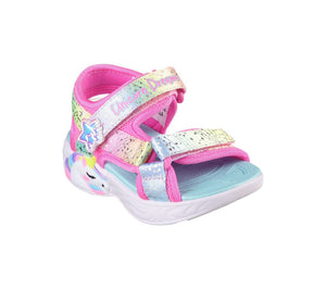 Skechers Toddler Girls Unicorn Dream - Majestic Bliss Velcro Sandal Pink / Multi