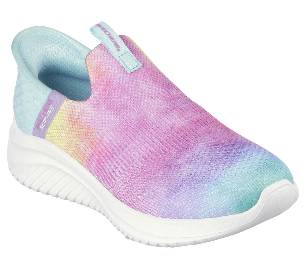 Skechers Big Girls Ultra Flex 3.0 Slip-Ins Pastel Cloud