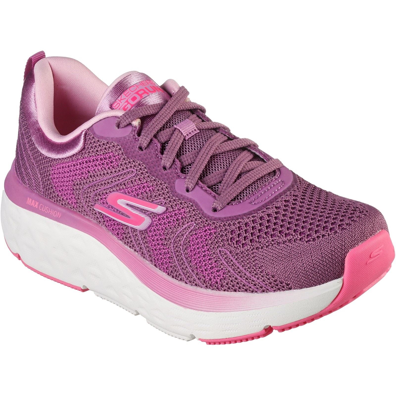 Women's Wide Fit Skechers 129120 Max Cushioning Delta Trainers