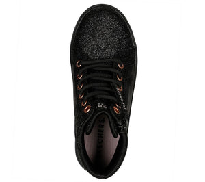 Skechers Big Girls Elevated - City Shine Zip Black / Rose Gold