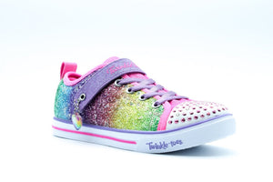 Skechers Little Girls Twinkle Toes - Sparkle Lite Velcro Multi