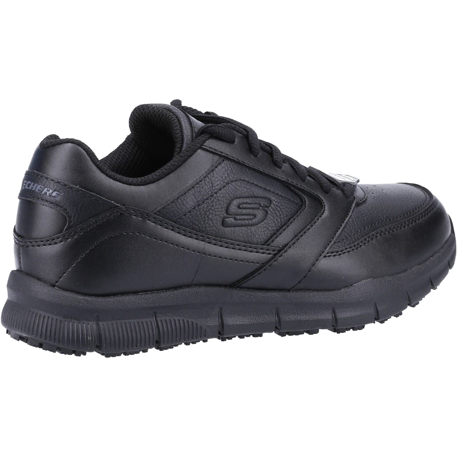 Women's Wide Fit Skechers 77235EC Nampa Wyola Occupational Trainers