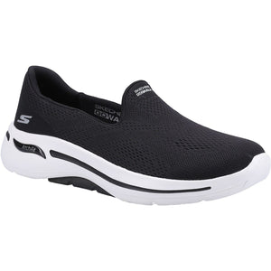 Women's Wide Fit Skechers 124483 Go Walk Arch Fit Imagined Trainers