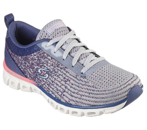 Women's Wide Fit Skechers 104325 Glide Step Sport - Head Start Trainers