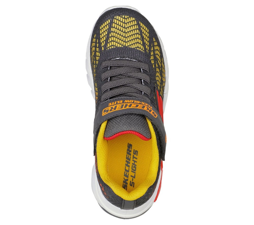 Skechers Little Boys Flex-Glow Elite - Vorlo Velcro Charcoal / Multi