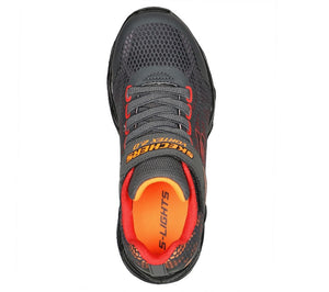 Skechers Little Boys S Lights: Vortex 2.0 Velcro Charcoal