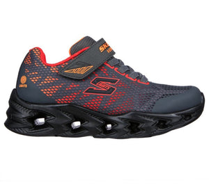 Skechers Little Boys S Lights: Vortex 2.0 Velcro Charcoal