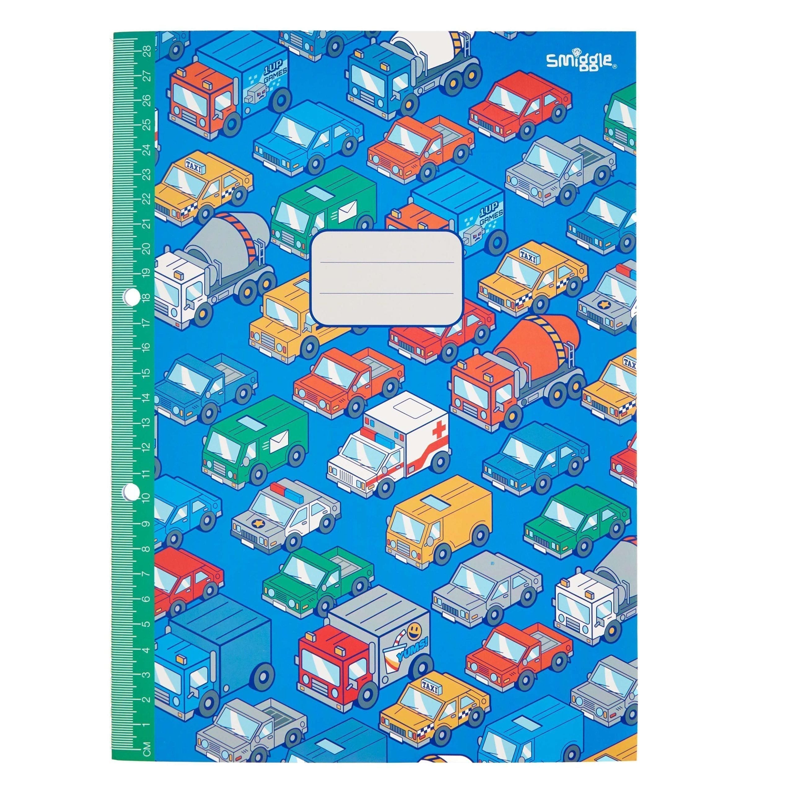 Smiggle - Ruled Lined 64 Page A4 Notebook