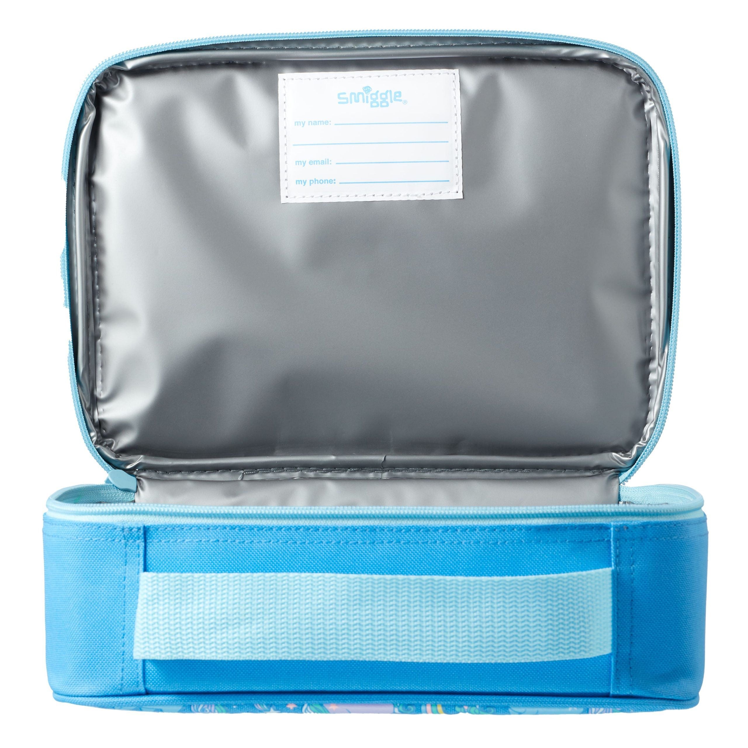 Smiggle - Neat Blue Unicorns Lunch Box