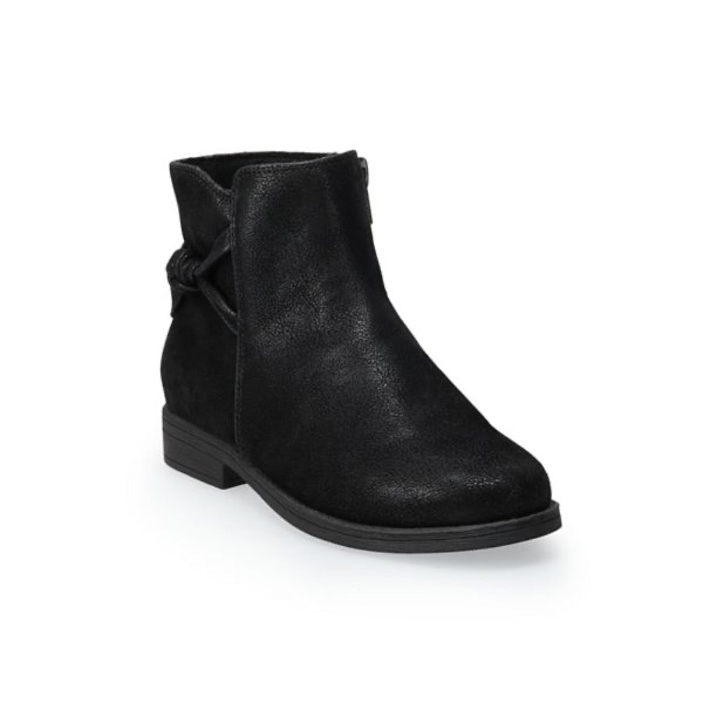 Valencia Imports (Rachel Shoes) Big Girls Fae Ankle Boot w/ Zip Black