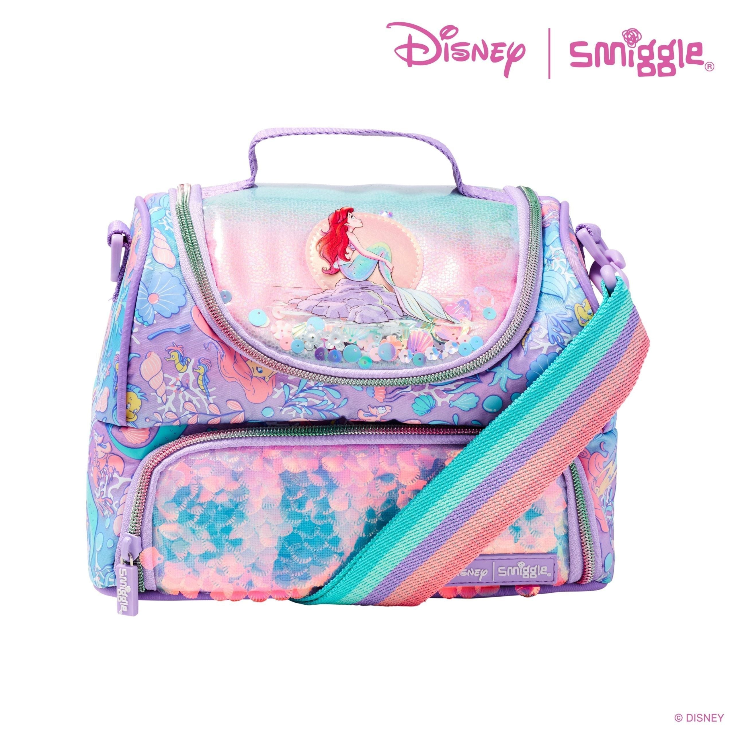 Smiggle - Disney Princess Double Layer Lunch Bag with Strap