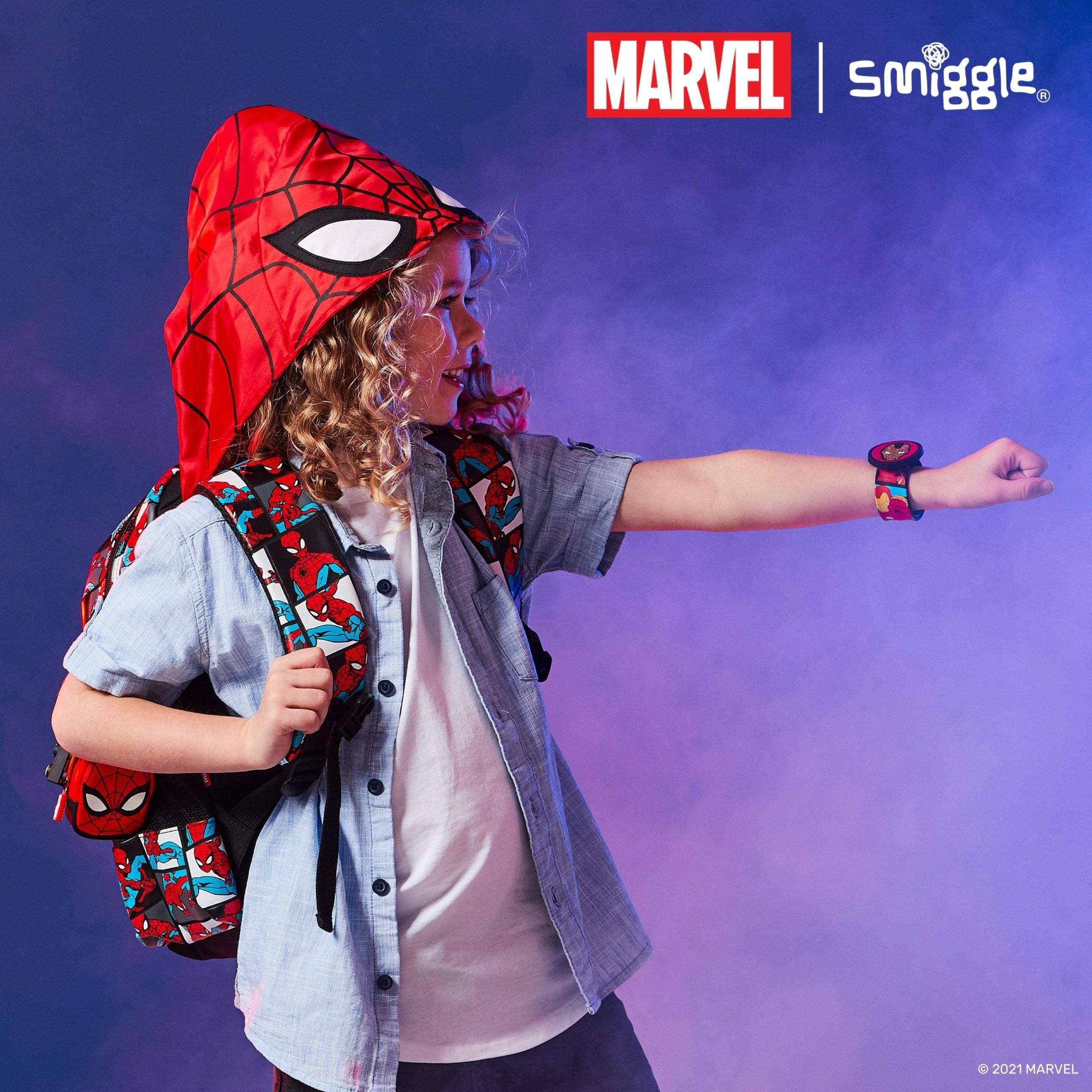 Smiggle - Marvel Spider-Man Junior Hoodie Backpack