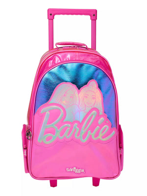 Smiggle - Barbie Rolling Light-Up Wheeled Bag