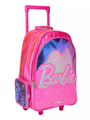 Smiggle - Barbie Rolling Light-Up Wheeled Bag