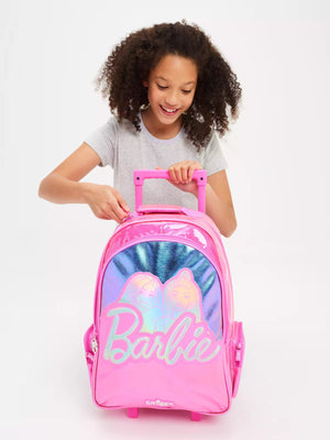 Smiggle - Barbie Rolling Light-Up Wheeled Bag