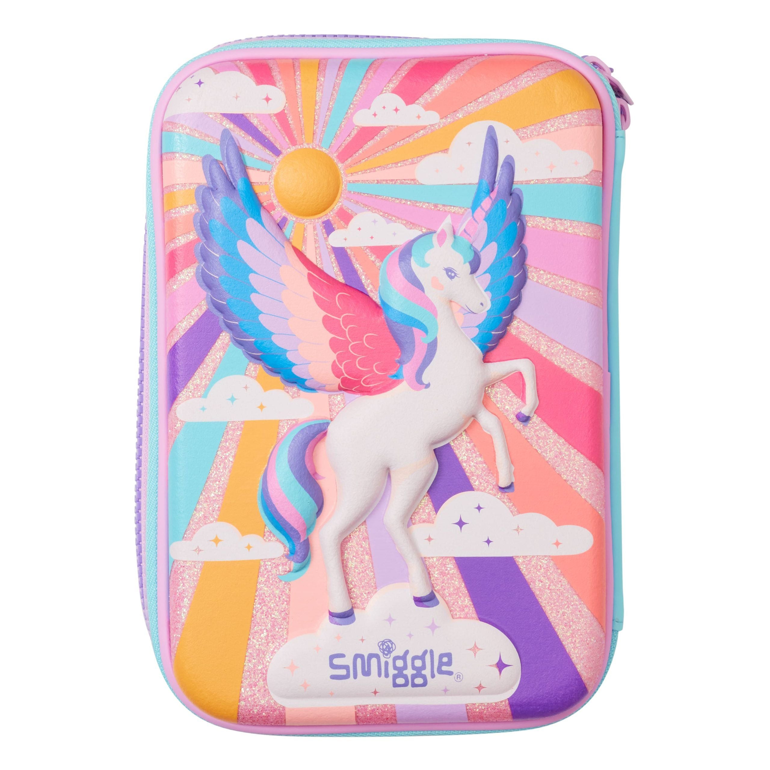 Smiggle - Moonlit Triple Hardtop Pencil Case