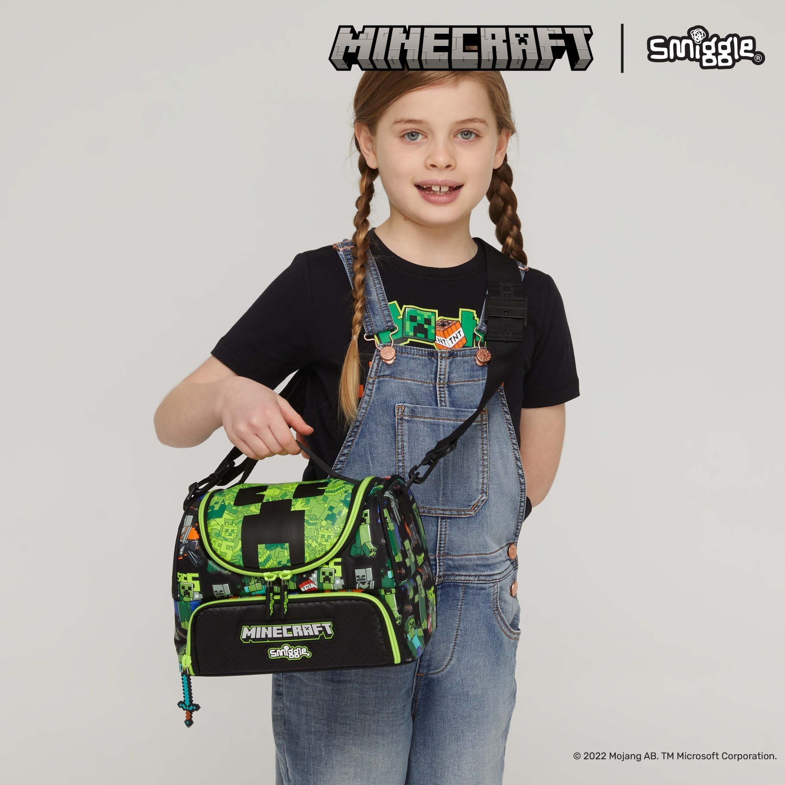 Smiggle - Minecraft Double Layered Lunch Bag