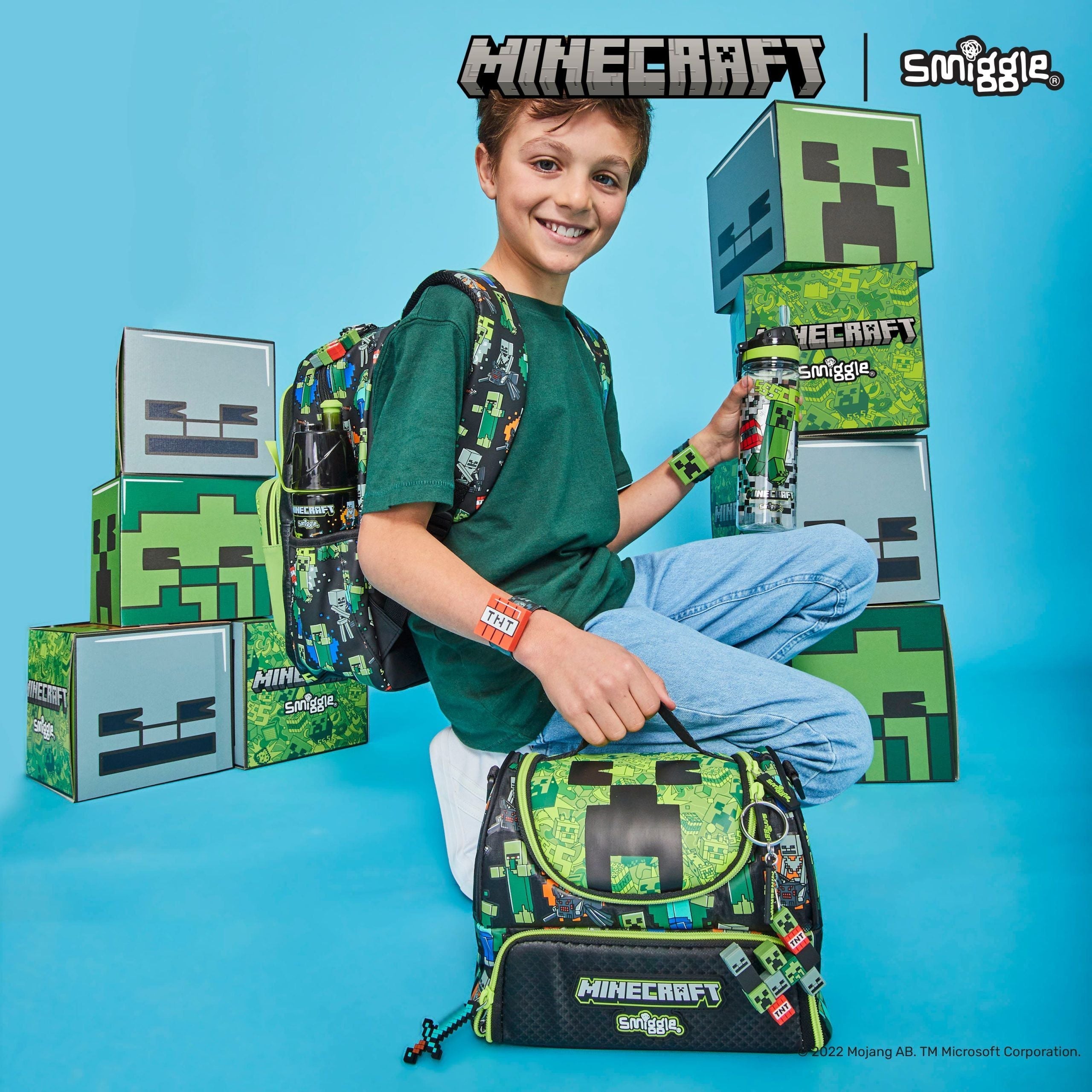 Smiggle - Minecraft Double Layered Lunch Bag