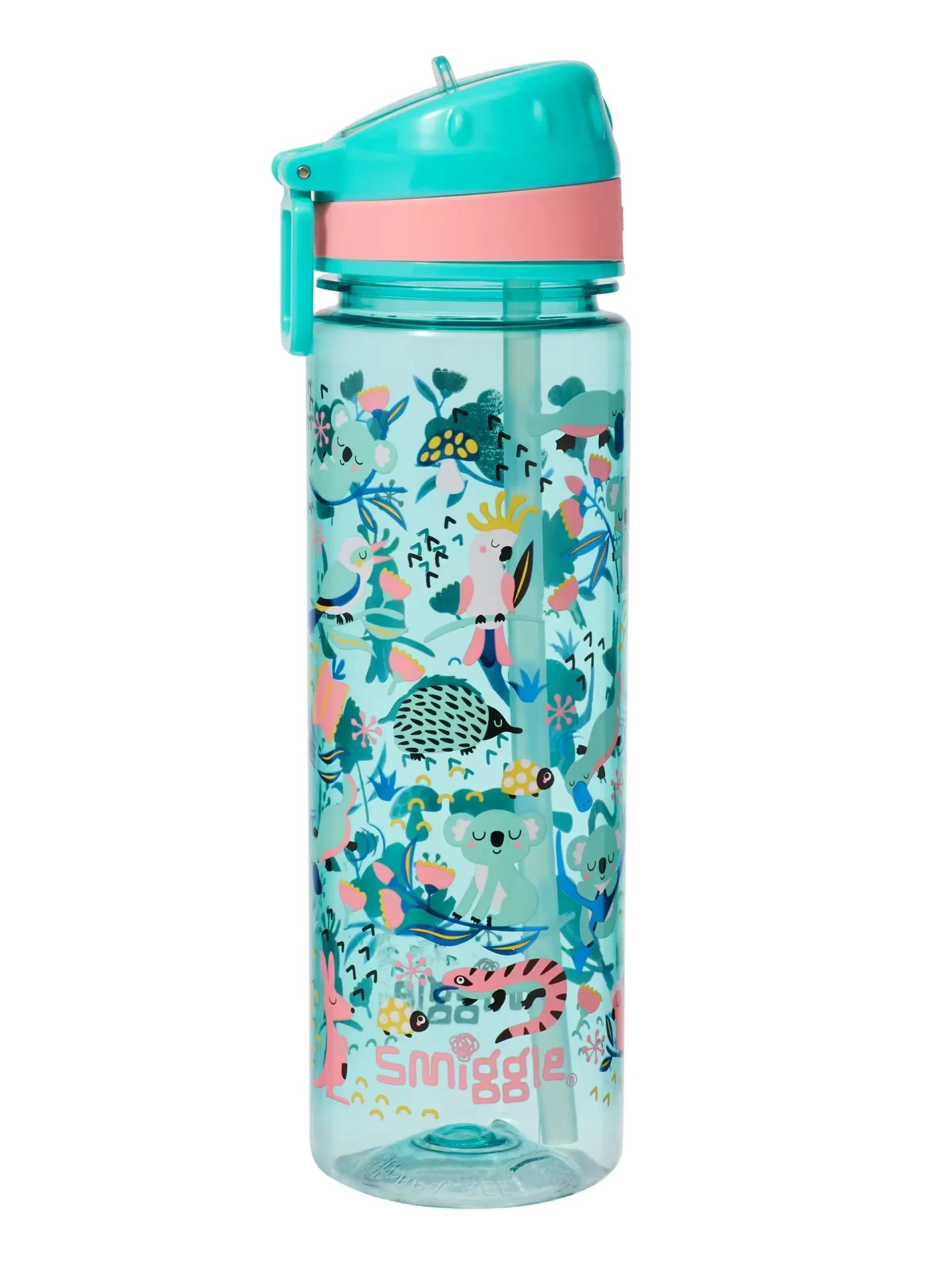 Smiggle - Hi There 650ML BPA Free Water Bottle with Straw