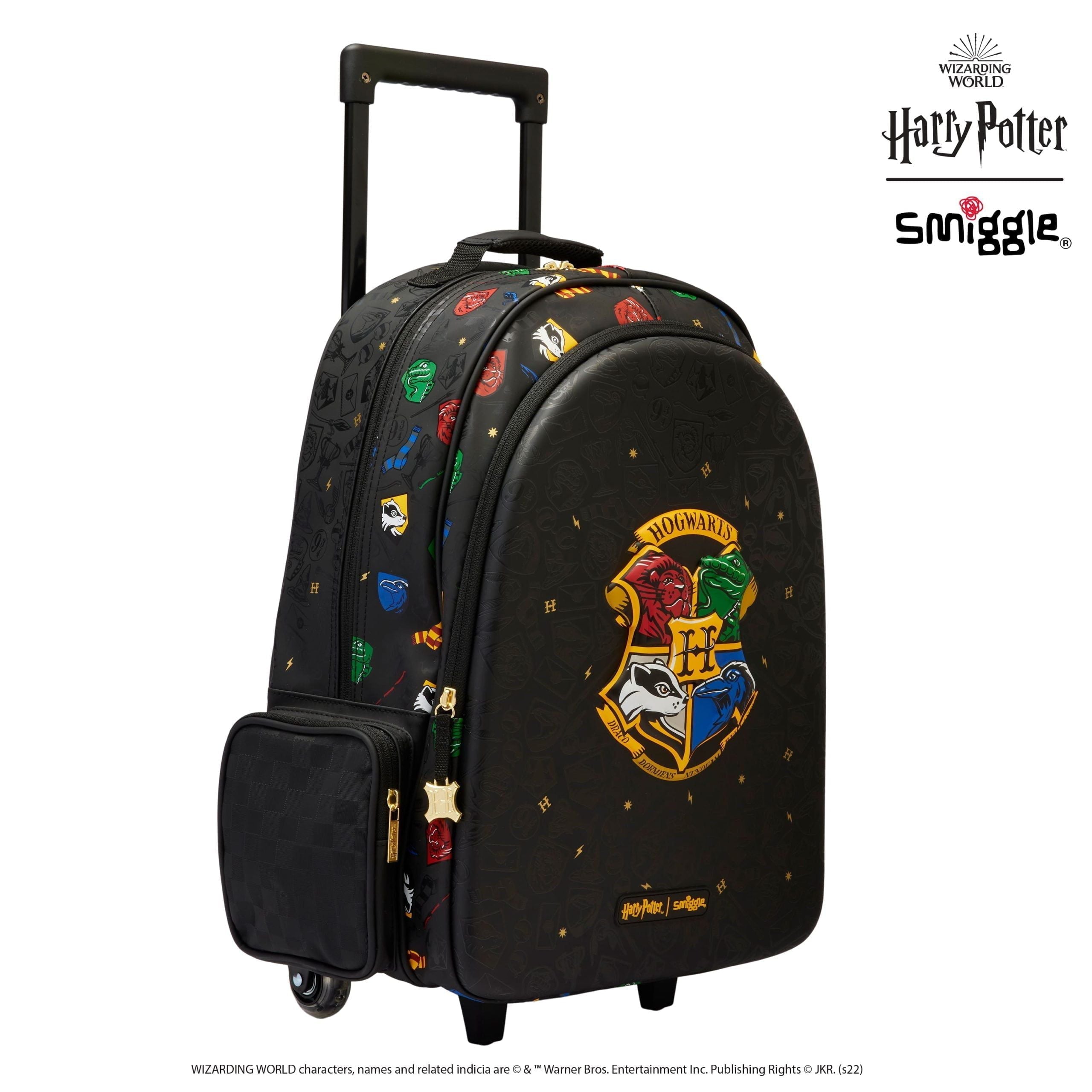 Smiggle - Harry Potter Lighted Wheeled Backpack