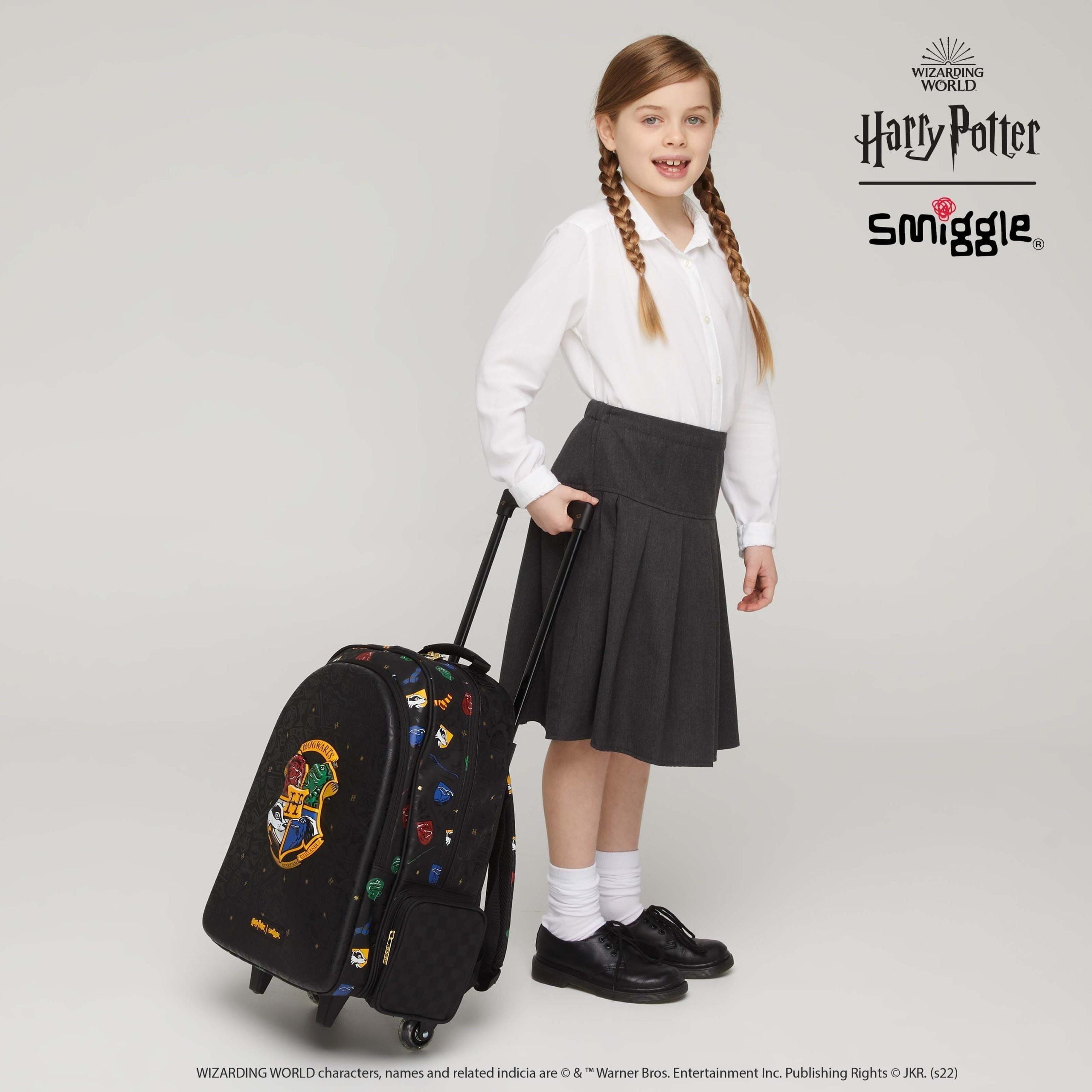 Smiggle - Harry Potter Lighted Wheeled Backpack