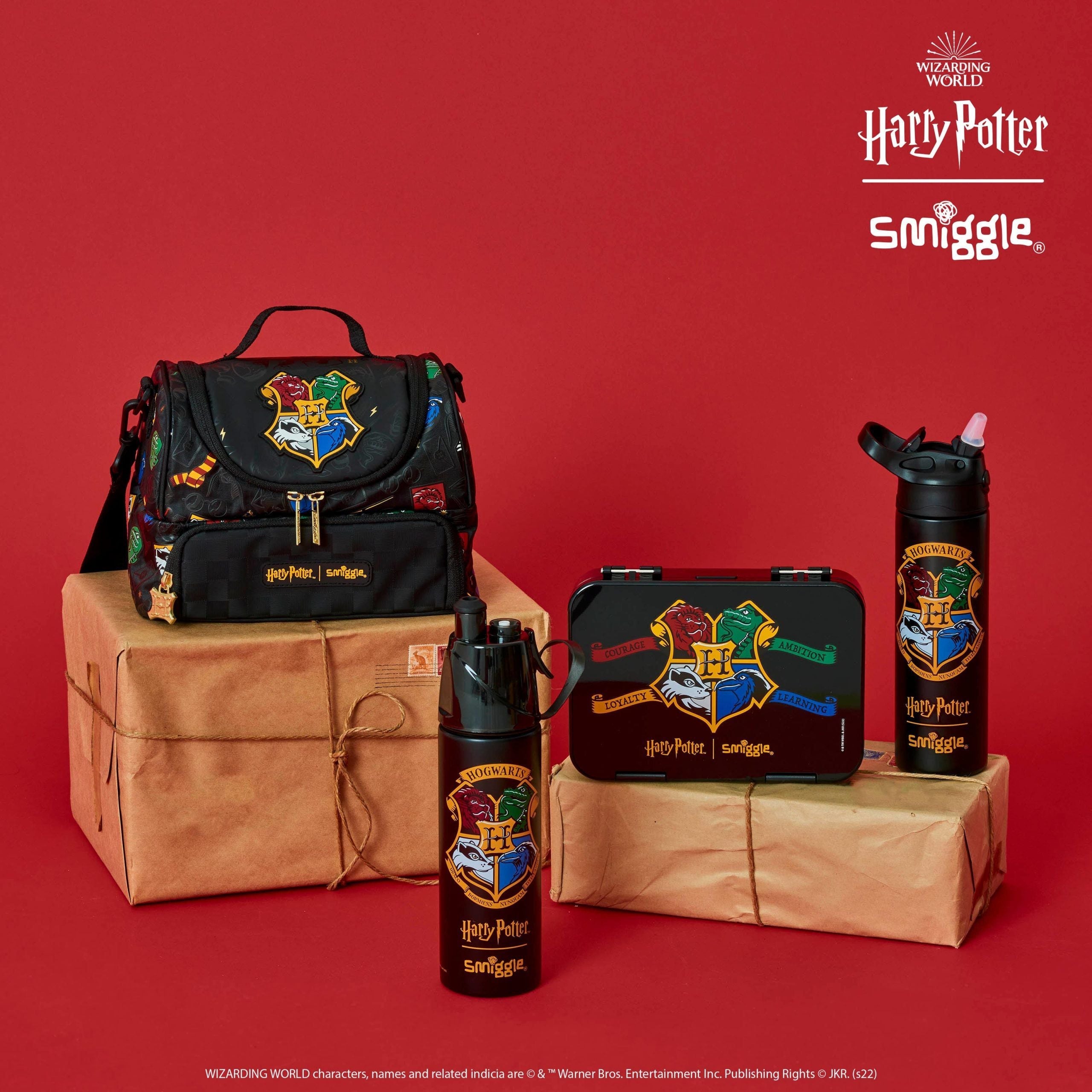 Smiggle - Harry Potter Double Layer Lunch Bag with Strap