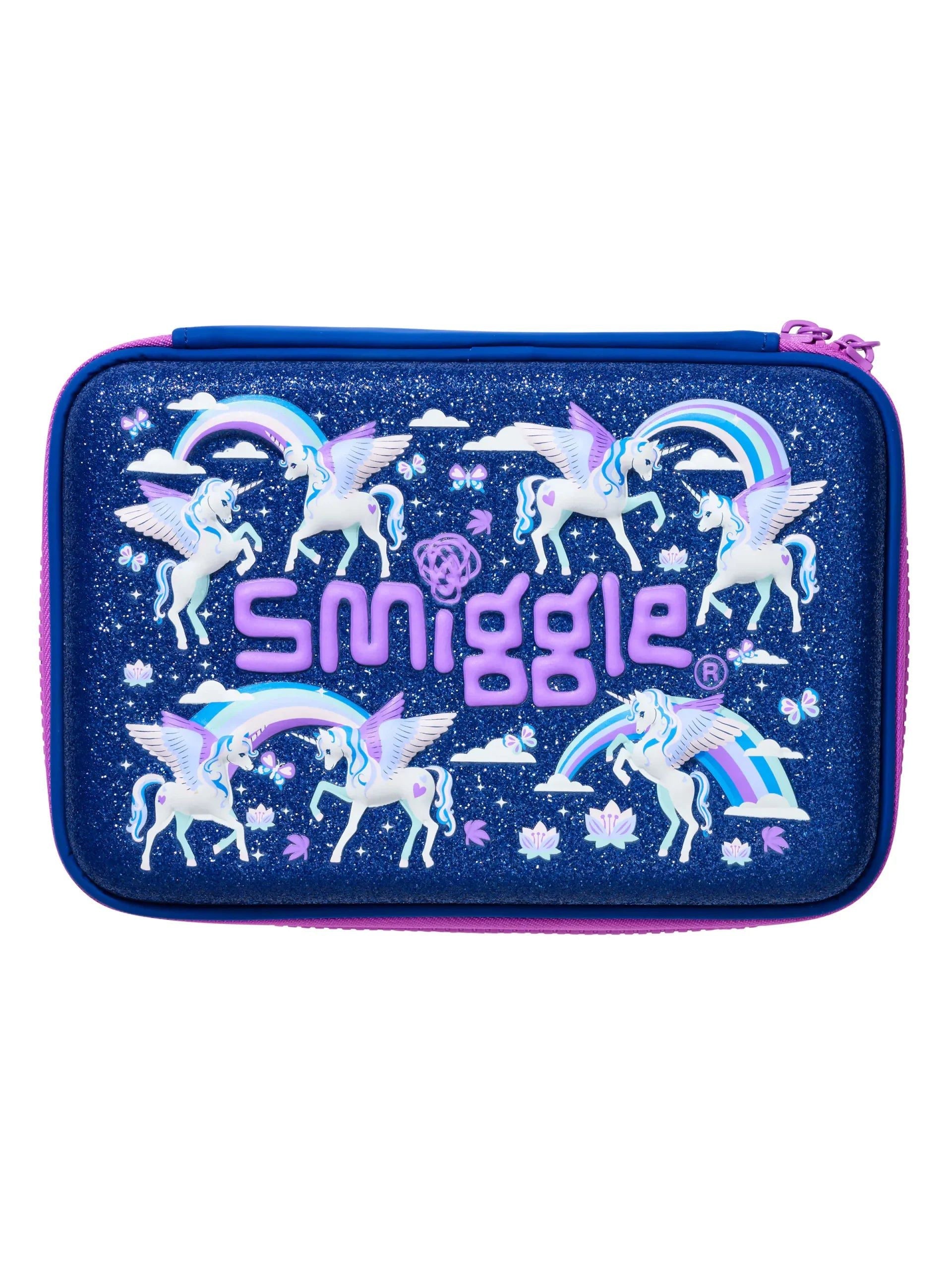 Smiggle - Away Hardtop Unicorn Double Layer Pencil Case