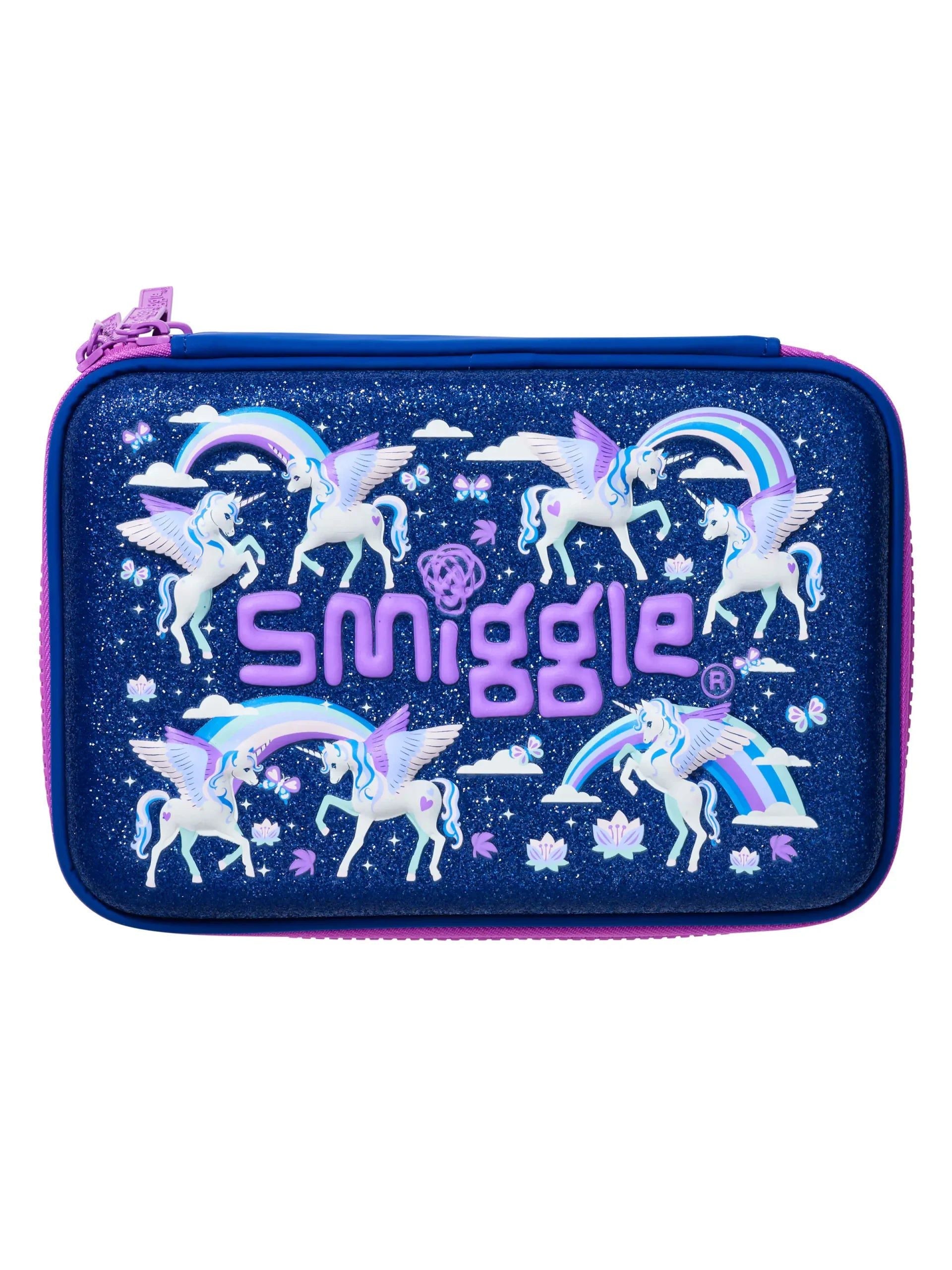 Smiggle - Away Hardtop Unicorn Double Layer Pencil Case