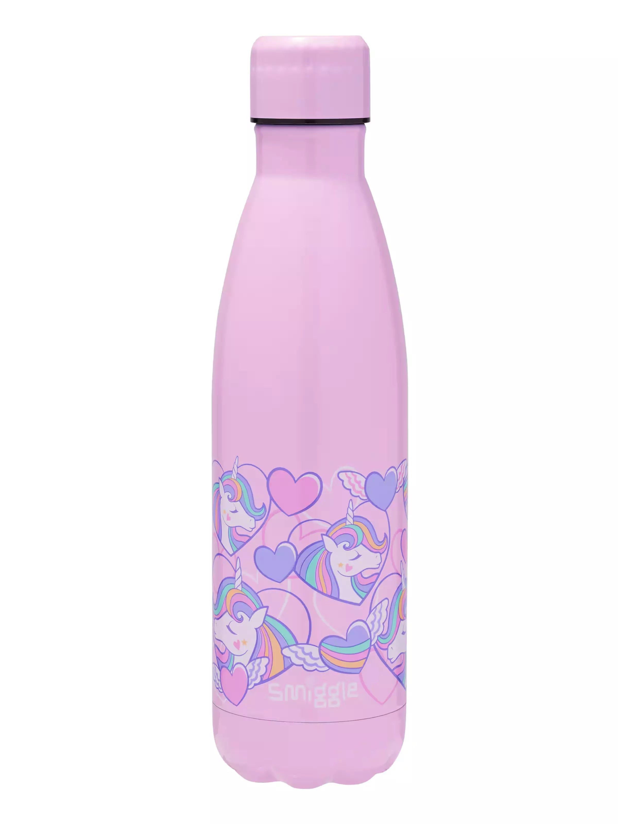 Smiggle - Fly High Steel Water Bottle with Lid 500ML