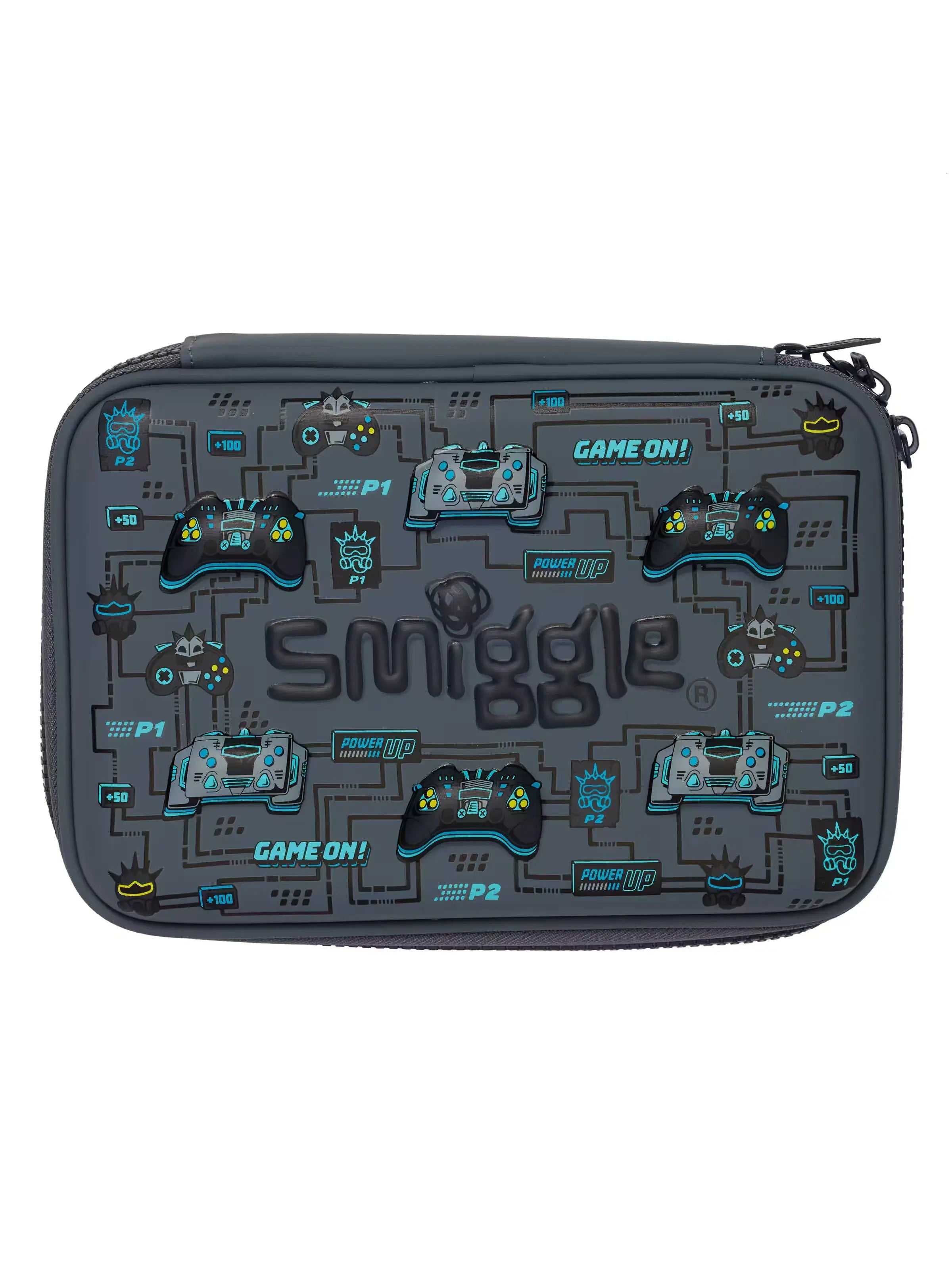 Smiggle - Epic Double Compartment Hardtop 3B Pencil Case