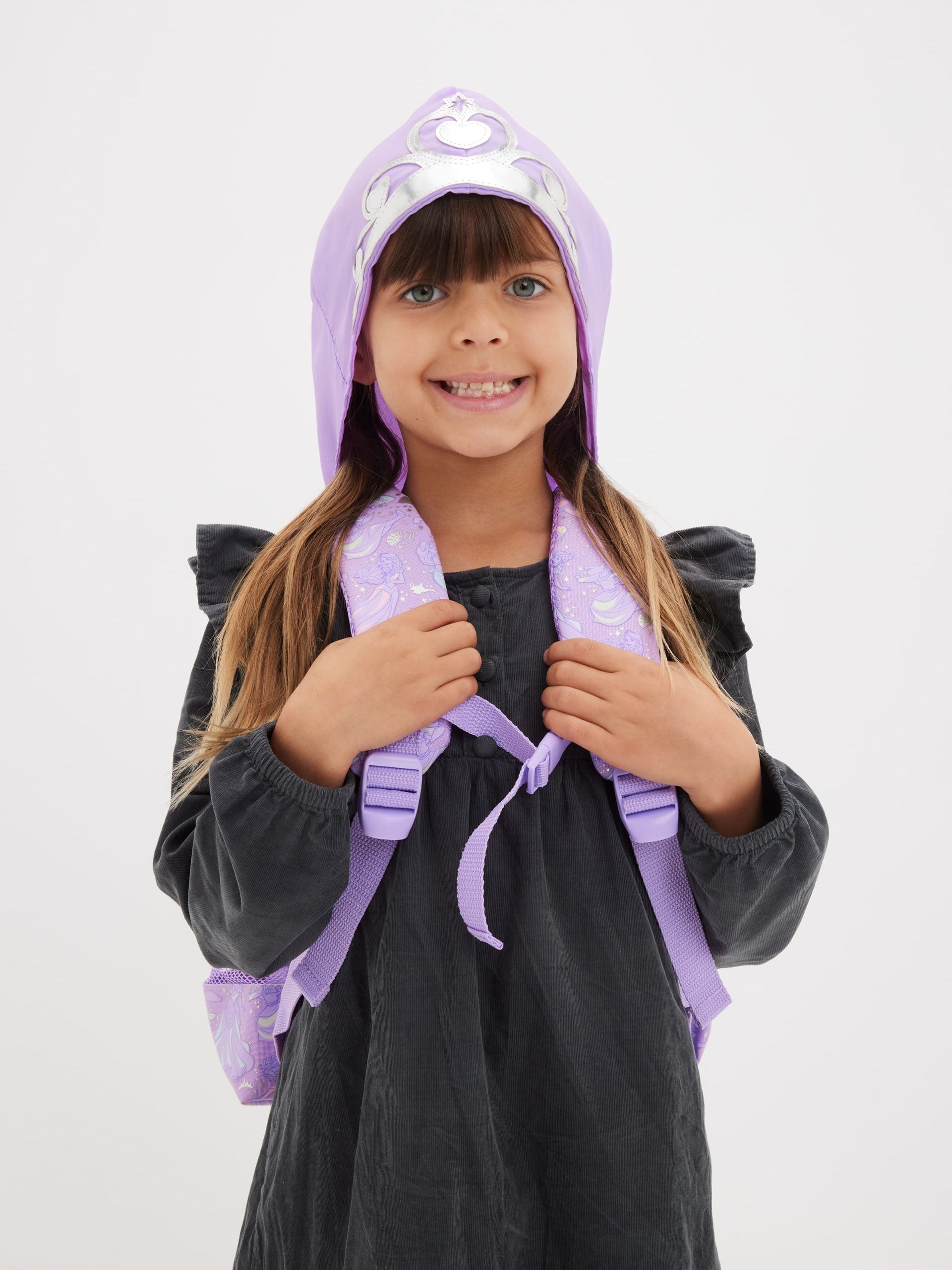 Smiggle - Disney Princess Junior Hooded Backpack