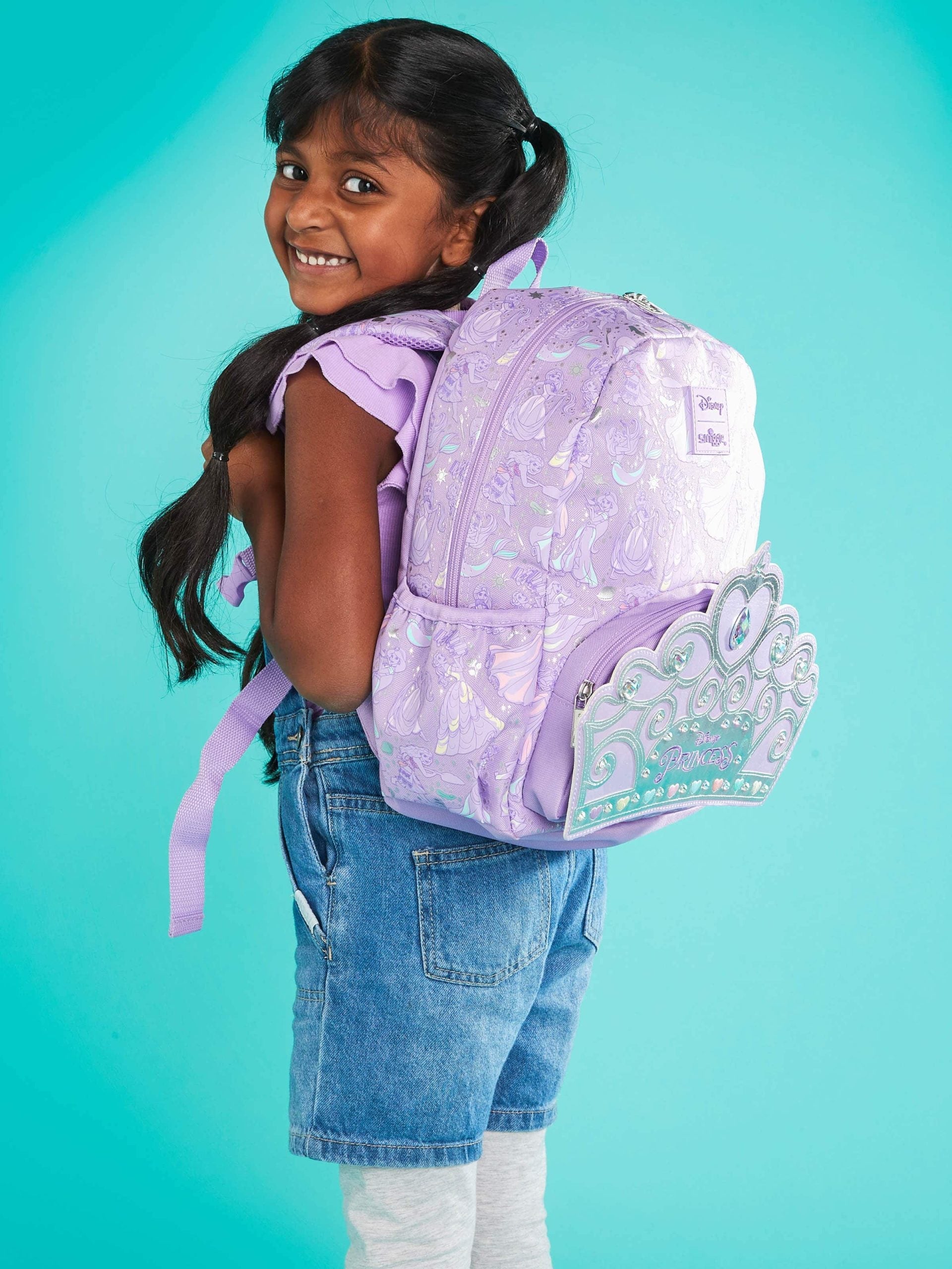 Smiggle - Disney Princess Junior Hooded Backpack