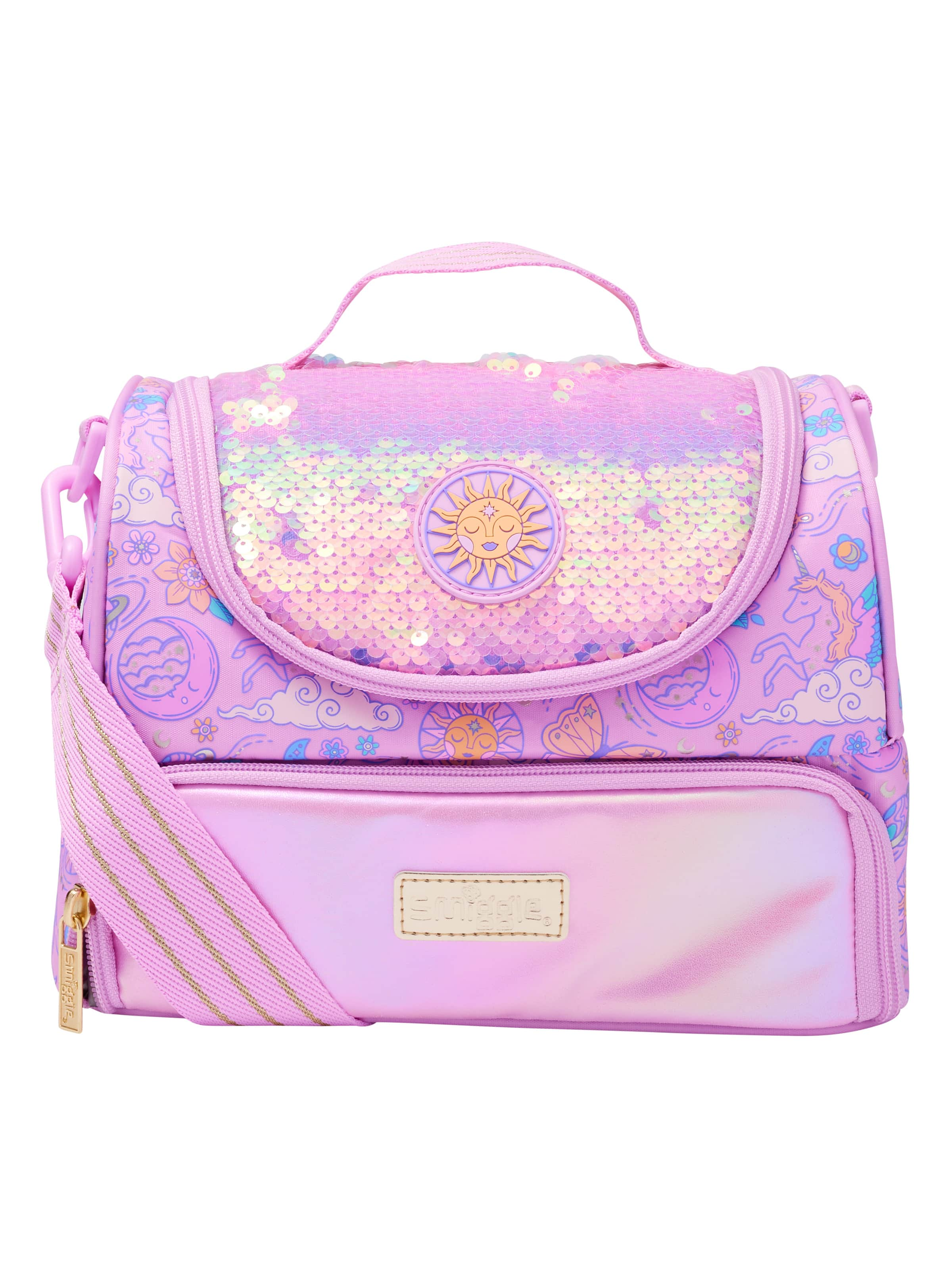 Smiggle - Cosmos Large Double Lunch Bag with Strap