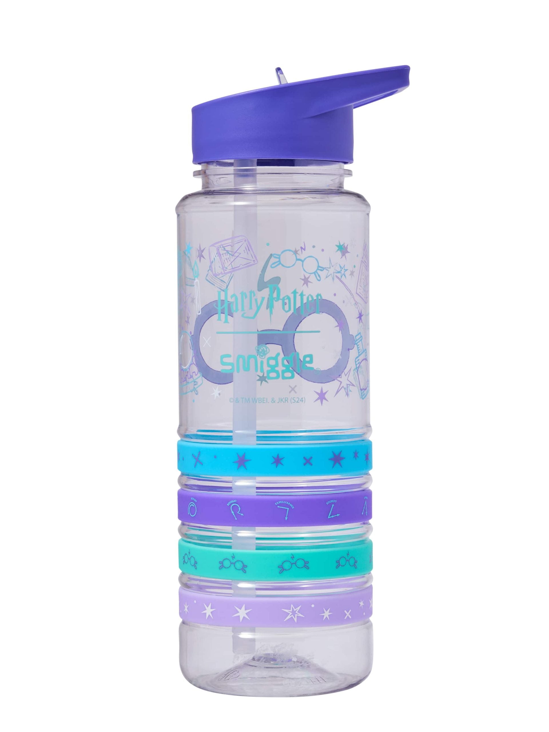 Smiggle - Harry Potter 750ML BPA-Free Water Bottle with Straw