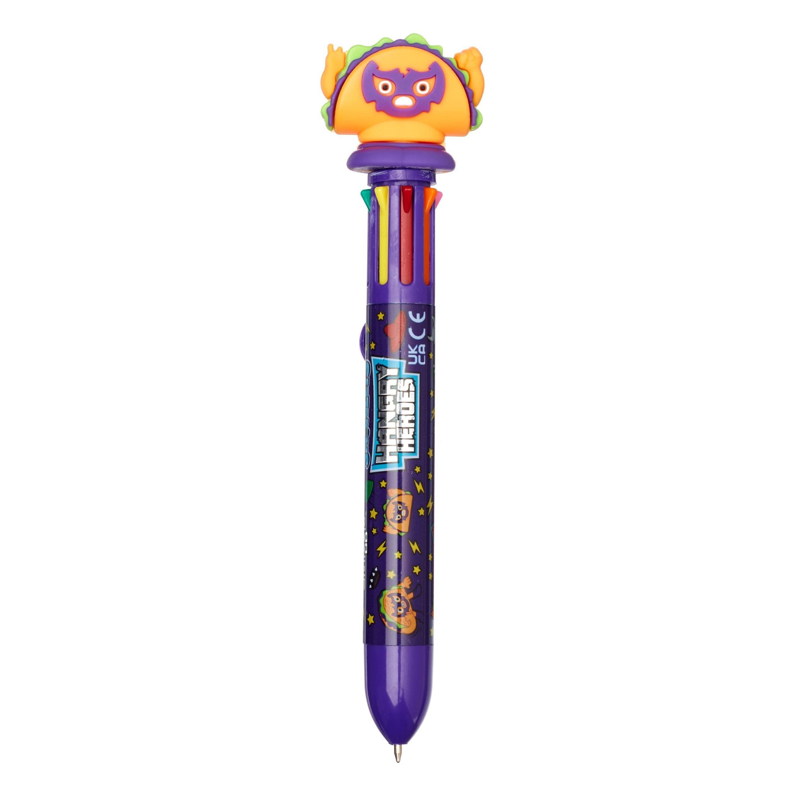 Smiggle - Hangry Heroes 8 Color Rainbow Gel Pen